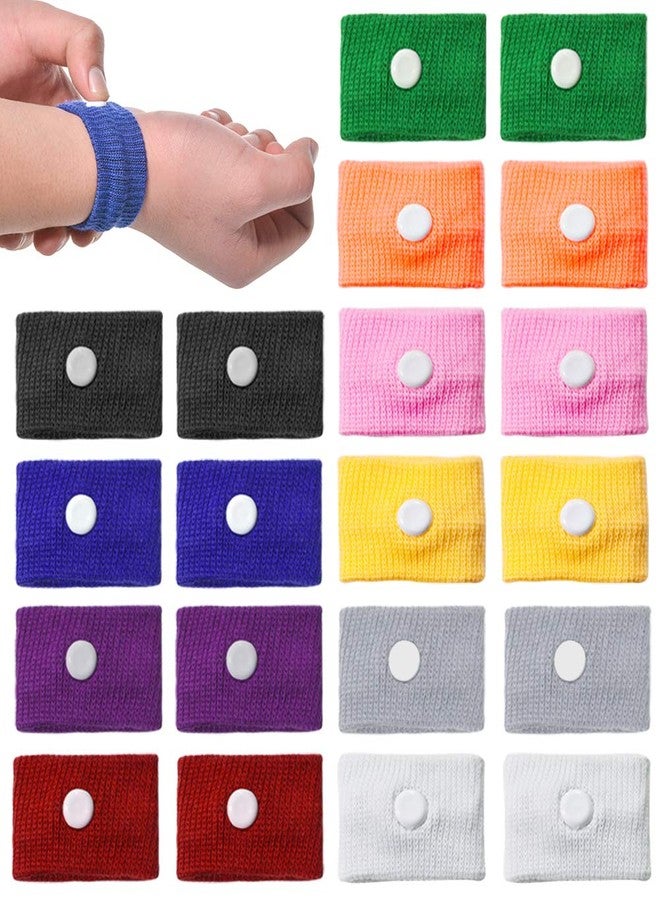 SITAKE 10 Pairs Motion Sickness Wristbands for Kids Bracelet, Pregnancy Anti Nausea Wristband for Sea Car Flying Pregnant Travel Sickness, Seasick Wristbands for Pregnancy Children Adults (10 Colors) - Image 1